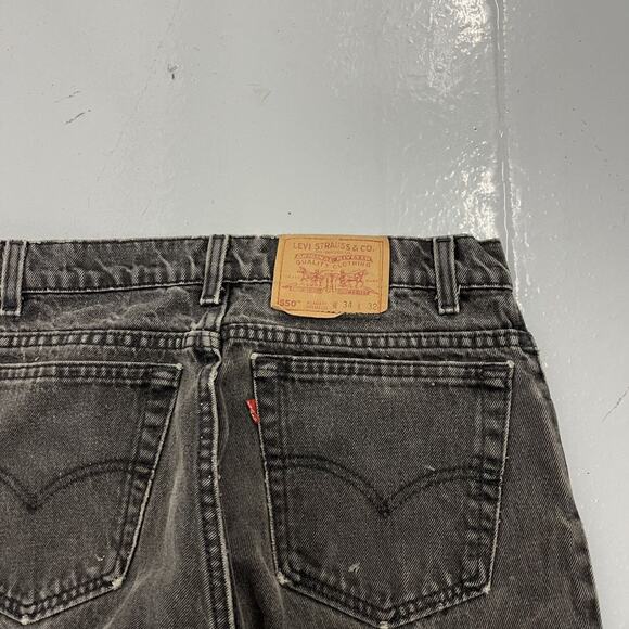 Vintage 90s Levi's 550 Black Relaxed Fit Jeans 31x31 - Picture 3 of 4